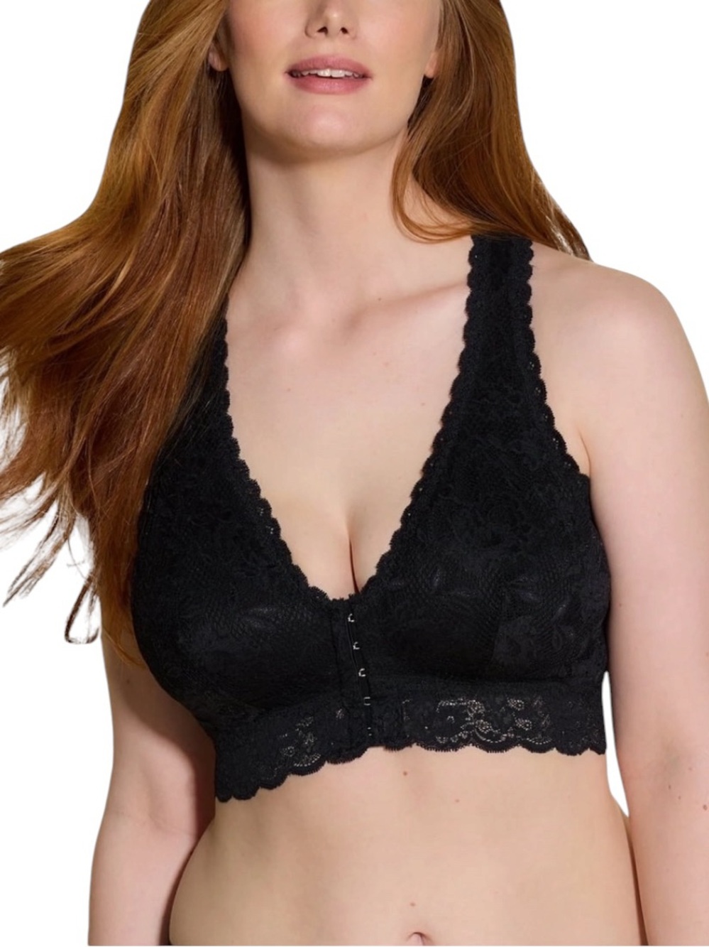 Cosabella Never Say Never Valeria Post Surgical Bralette Black Small NWT